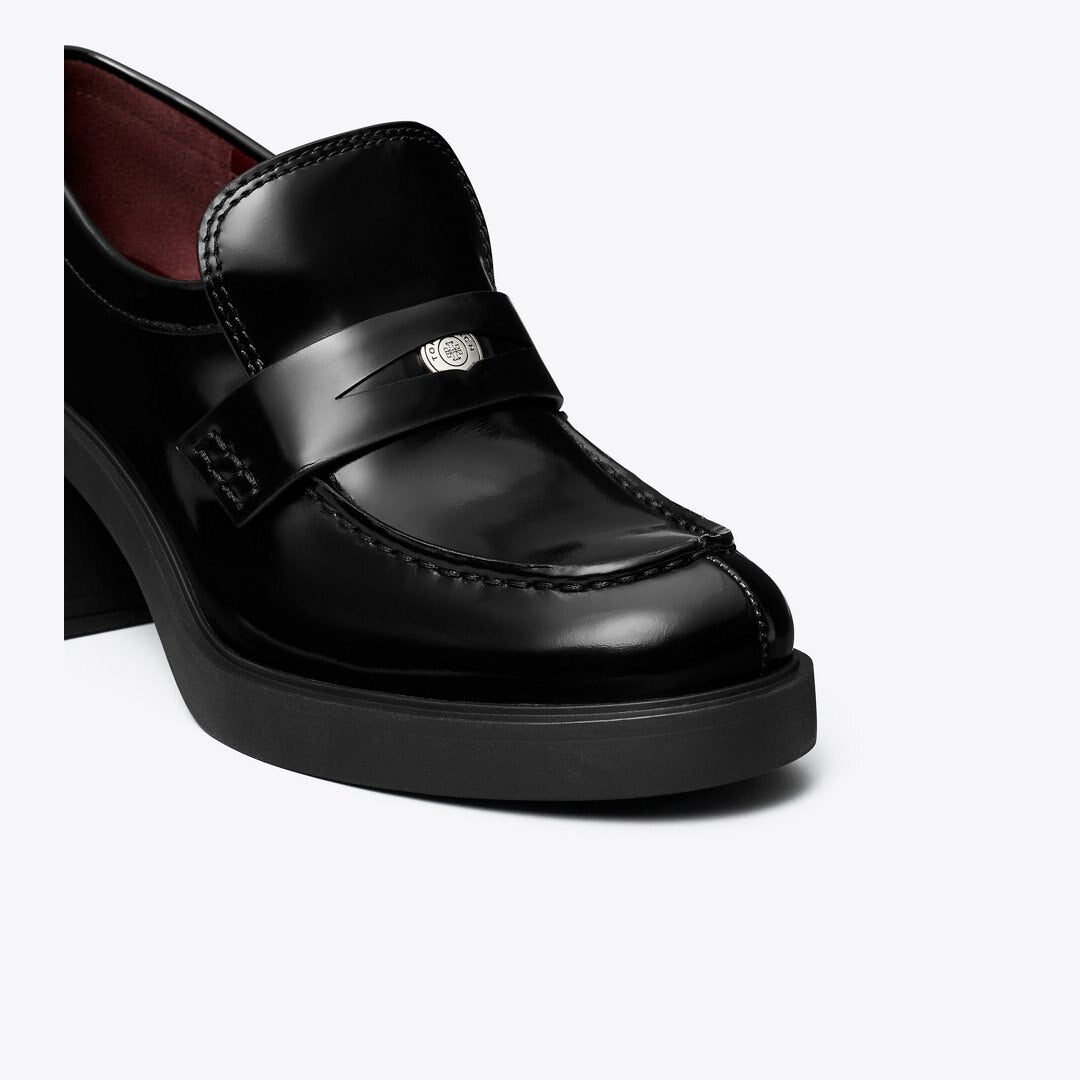 Tory Burch Classic Heeled Lug Loafer PERFECT BLACK