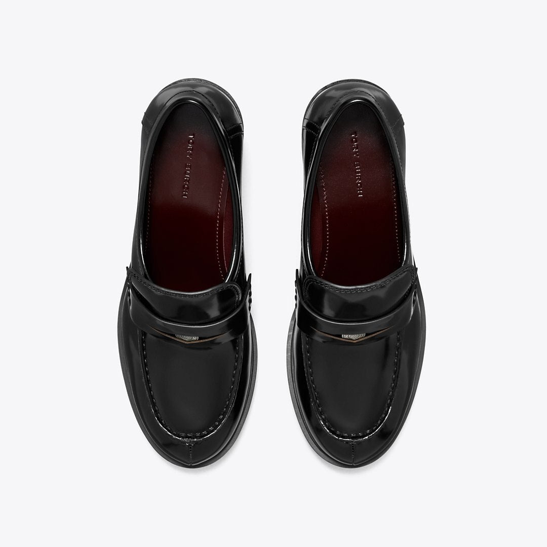 Tory Burch Classic Heeled Lug Loafer PERFECT BLACK