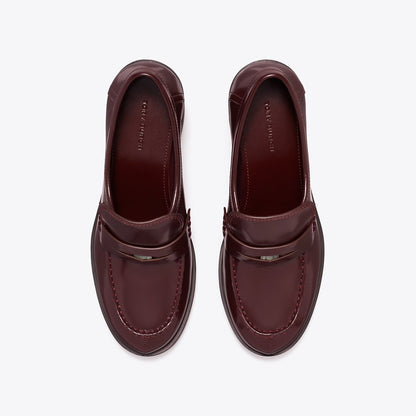Tory Burch Classic Heeled Lug Loafer PLUM