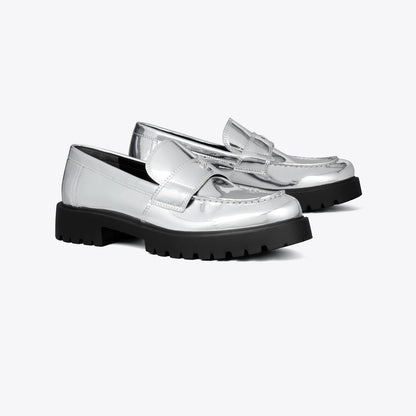 Tory Burch Classic Lug Loafer ARGENTO