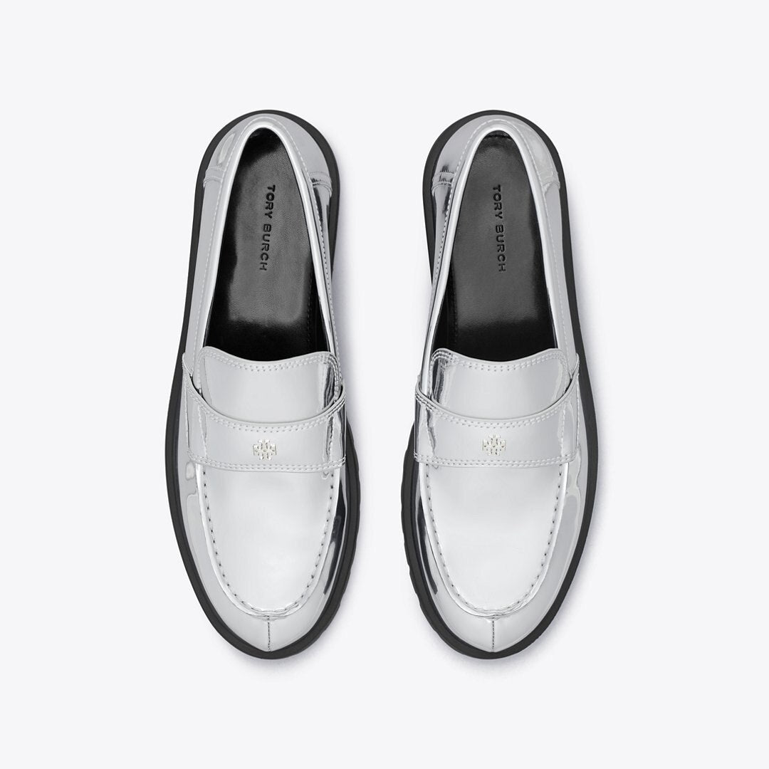 Tory Burch Classic Lug Loafer ARGENTO