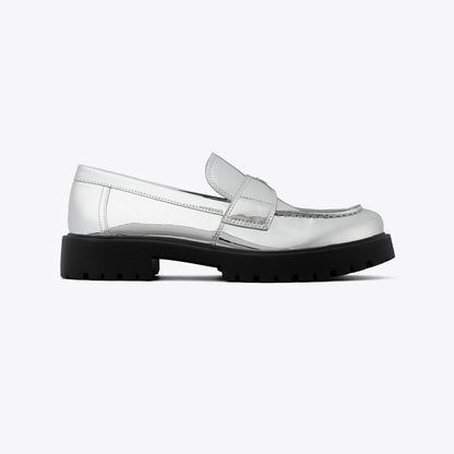 Tory Burch Classic Lug Loafer ARGENTO