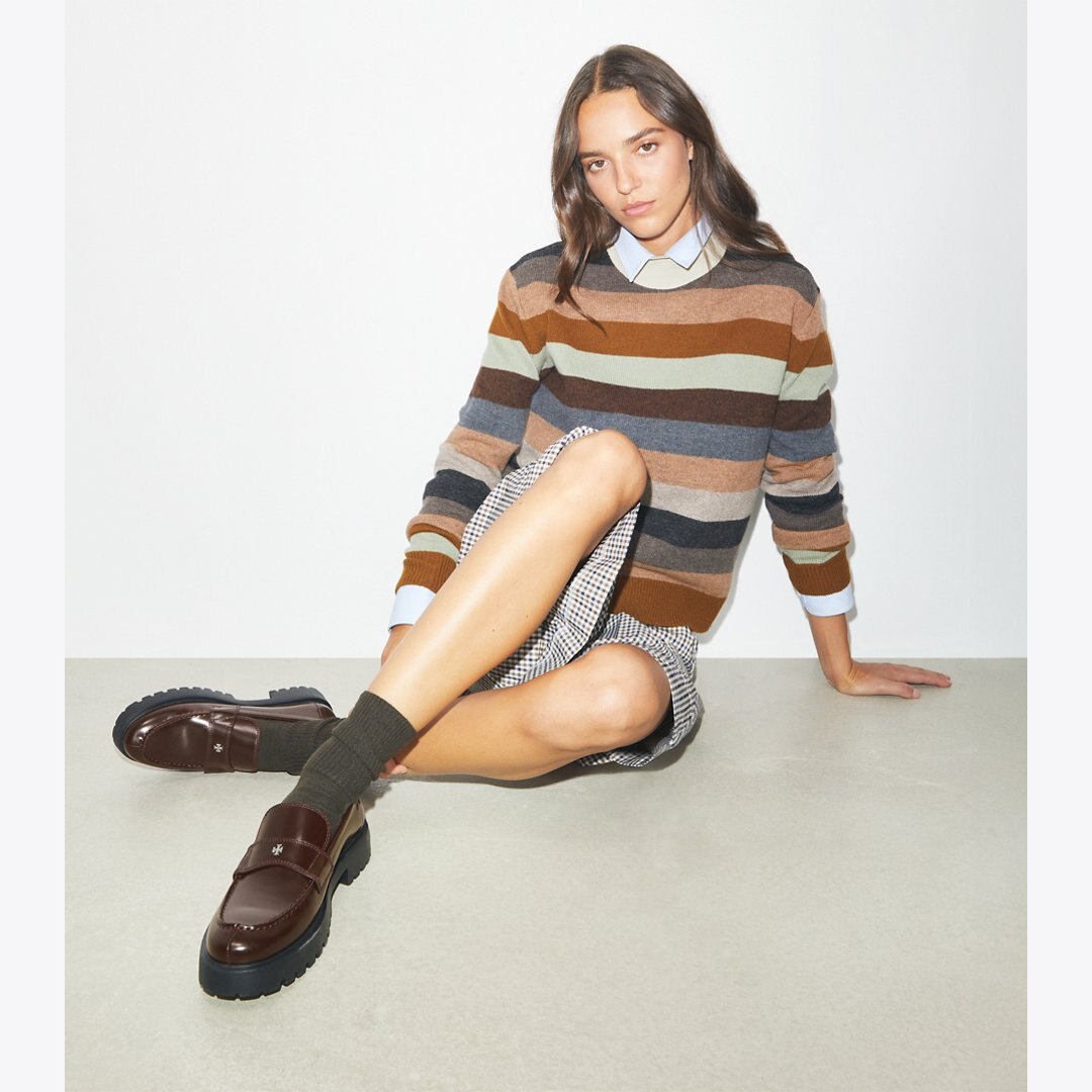 Tory Burch Classic Lug Loafer COCOA