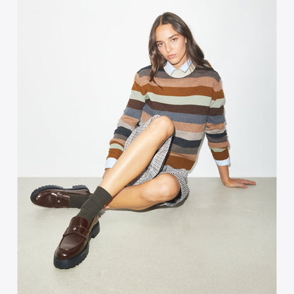 Tory Burch Classic Lug Loafer COCOA