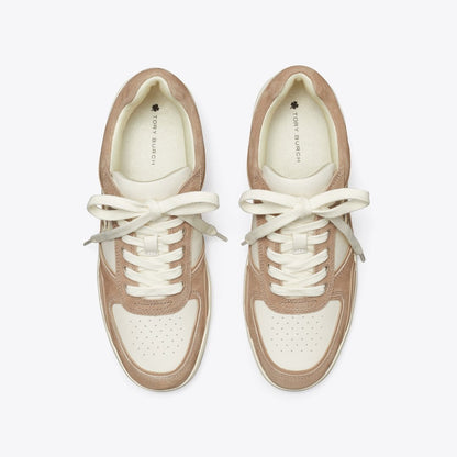 Tory Burch Clover Court Sneaker NEW IVORY / CERBIATTO