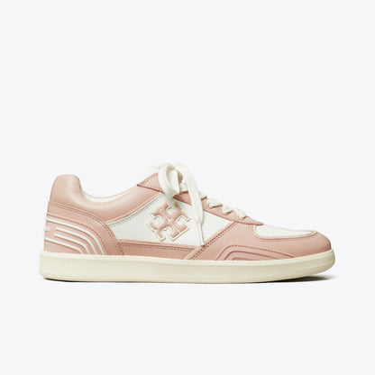 Tory Burch Clover Court Sneaker WHITE / SHELL PINK