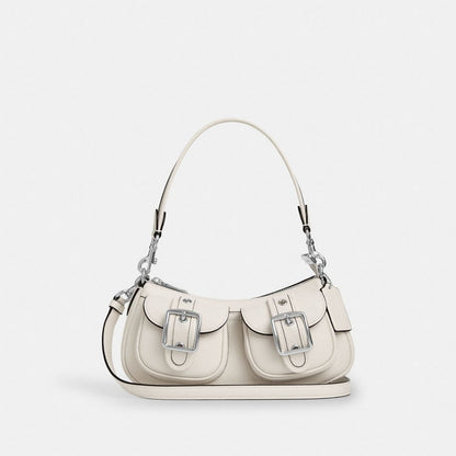 Ashton Bag Pebbled Leather-Silver-Chalk Pebbled Leather-Silver-Chalk