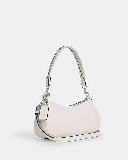 Ashton Bag Pebbled Leather-Silver-Chalk Pebbled Leather-Silver-Chalk
