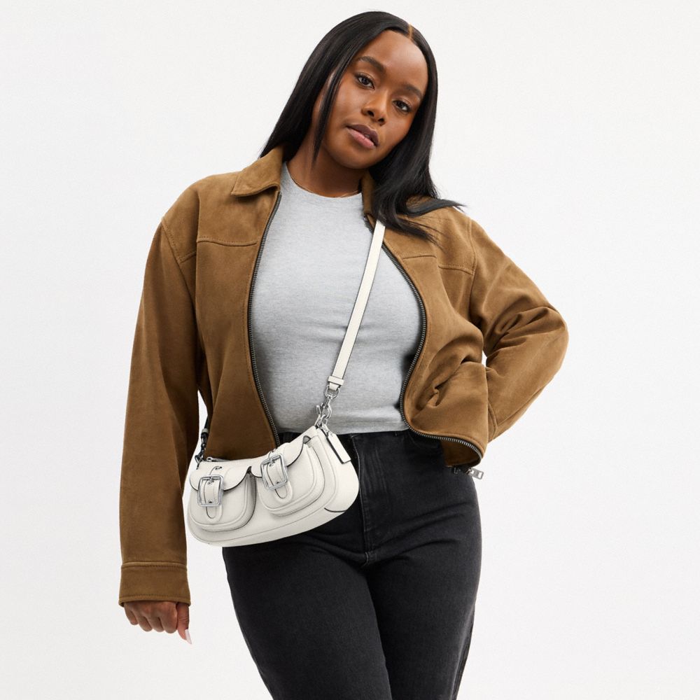 Ashton Bag Pebbled Leather-Silver-Chalk Pebbled Leather-Silver-Chalk