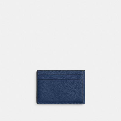 Compact Billfold Wallet Pebbled Leather-Deep Blue Pebbled Leather-Deep Blue