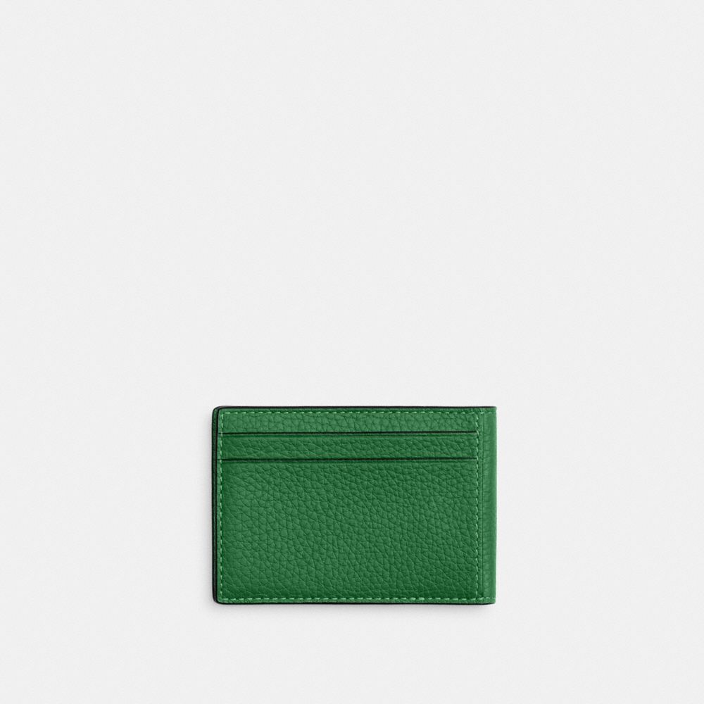 Compact Billfold Wallet Pebbled Leather-Kelly Pebbled Leather-Kelly