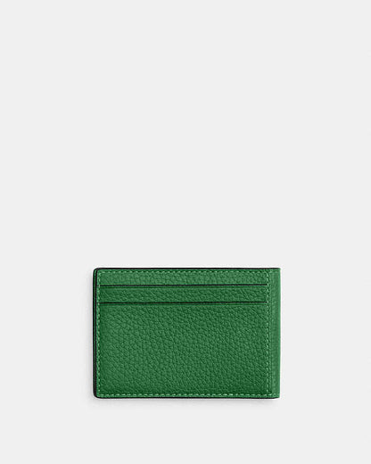 Compact Billfold Wallet Pebbled Leather-Kelly Pebbled Leather-Kelly
