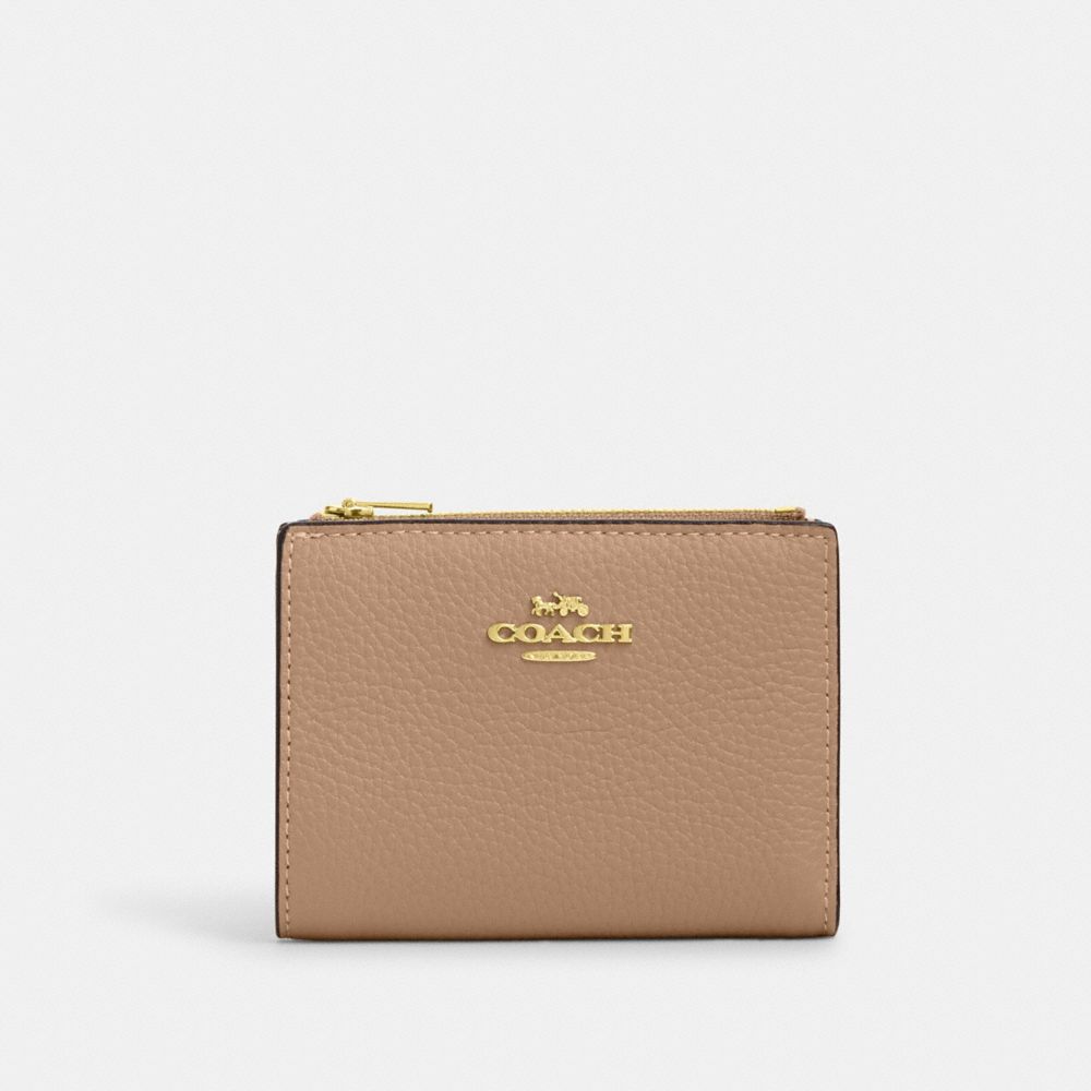Coach Bifold Wallet Gold Taupe