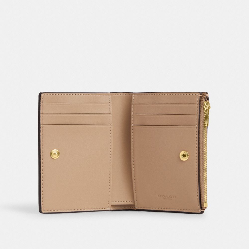 Coach Bifold Wallet Gold Taupe