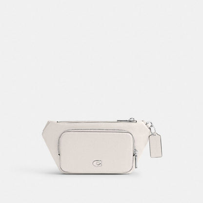 Coach Belt Bag With Signature Canvas Interior Detail Chalk