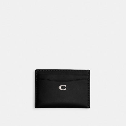 Coach Essential Card Case Silver Black