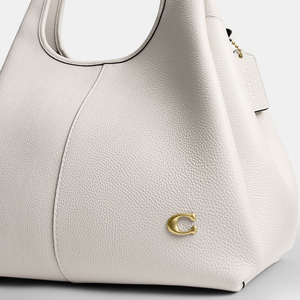 Coach Lana Shoulder Bag Brass/Chalk