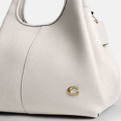 Coach Lana Shoulder Bag Brass/Chalk