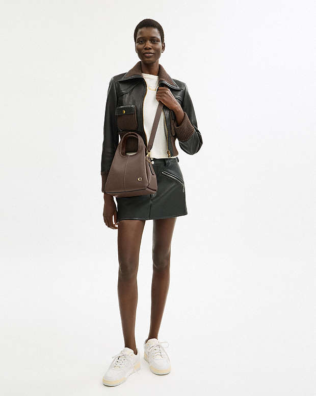 Lana Shoulder Bag 23 Brass-Dark Stone Brass-Dark Stone