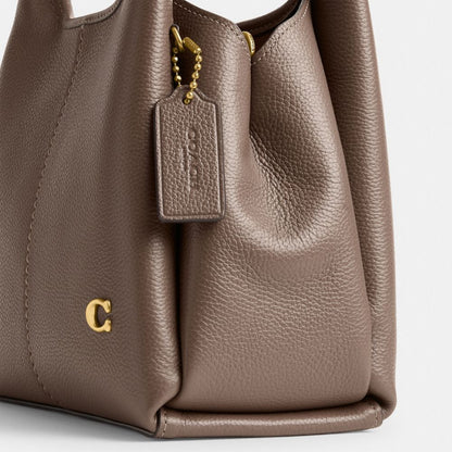 Coach Lana Shoulder Bag 23 Brass Dark Stone