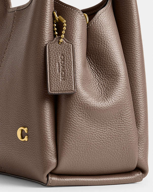 Lana Shoulder Bag 23 Brass-Dark Stone Brass-Dark Stone