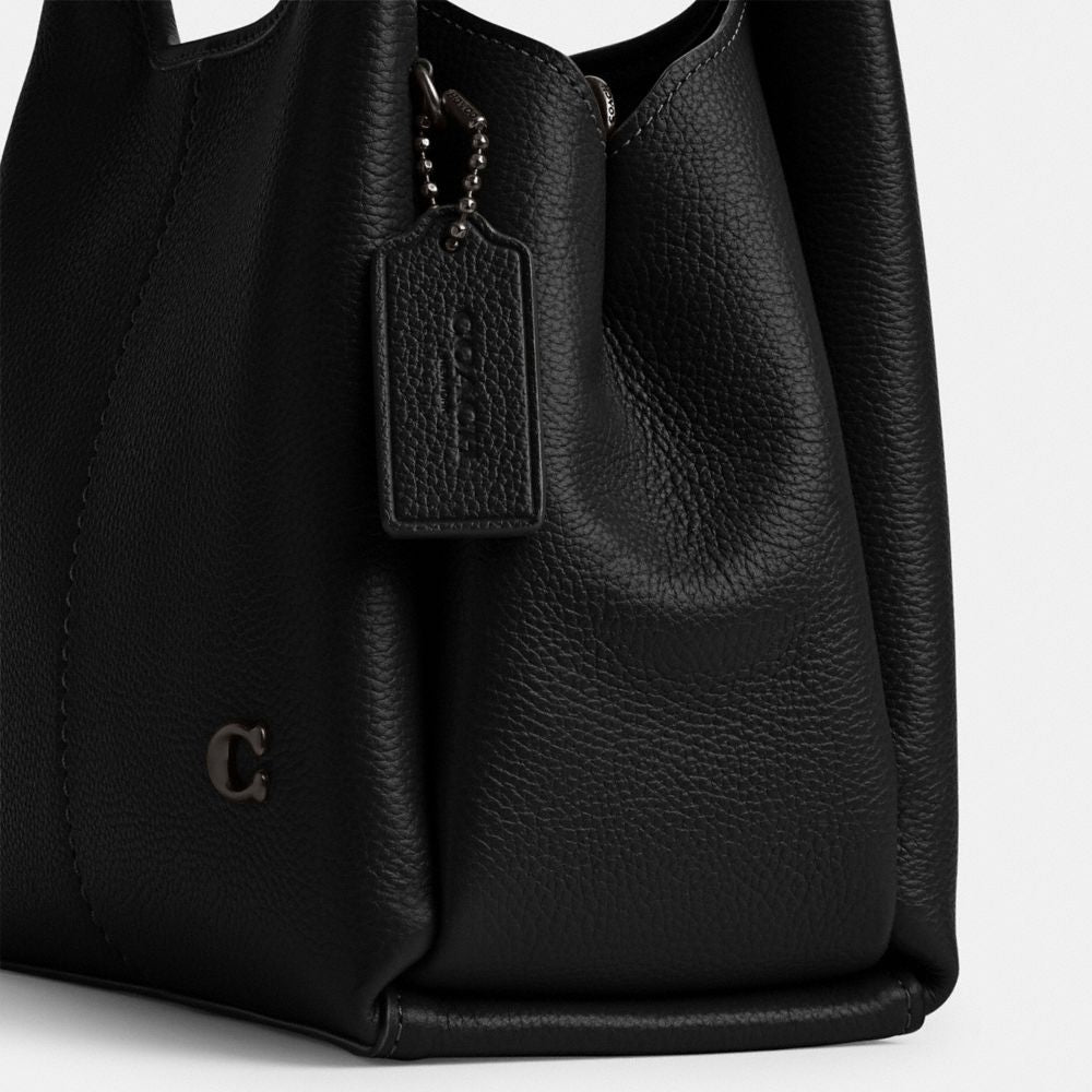 Coach Lana Shoulder Bag 23 Pewter Black