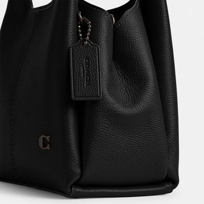 Coach Lana Shoulder Bag 23 Pewter Black