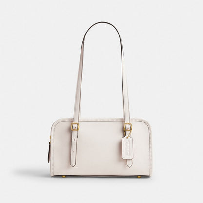 Coach Swing Zip Bag Brass Chalk