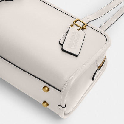 Coach Swing Zip Bag Brass Chalk
