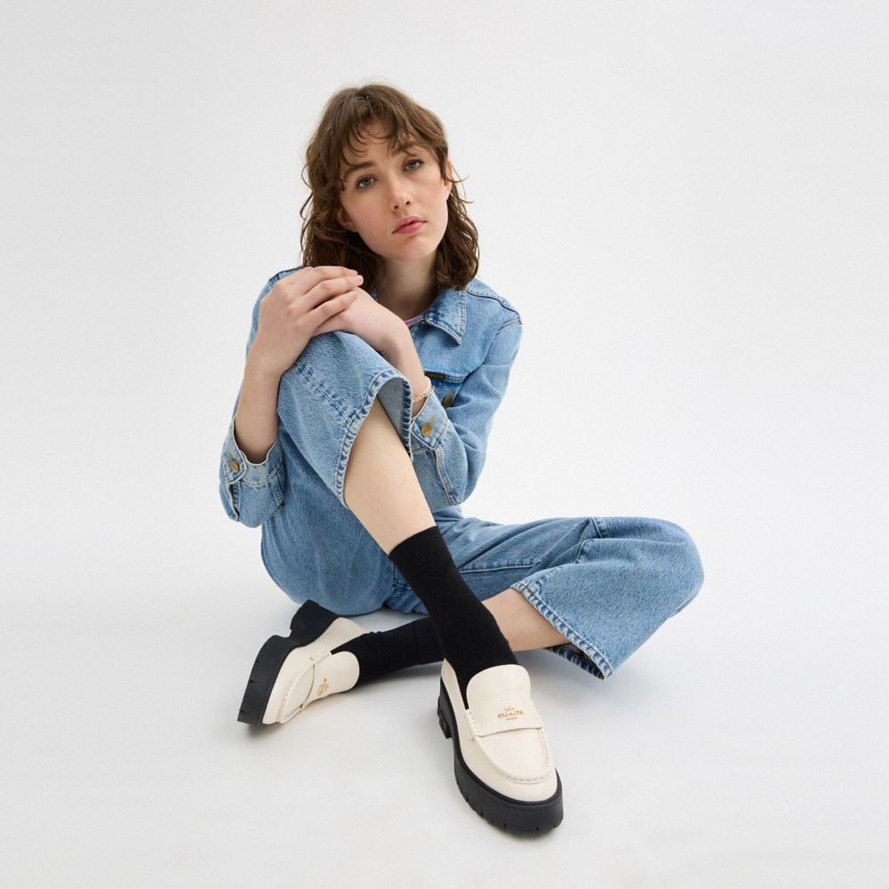 Coach Ruthie Loafer Chalk
