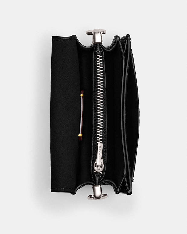 Tabby Bag 12 Polished Pebble Leather-Silver-Black Polished Pebble Leather-Silver-Black