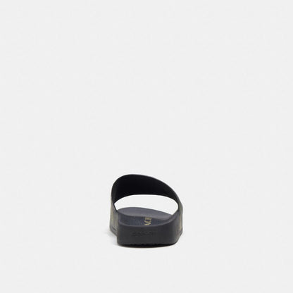 Coach Slide In Camo Print With Signature Gunmetal Green Multi