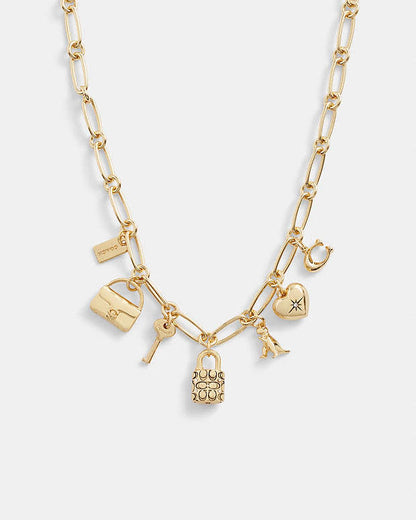 Iconic Charm Chain Necklace Plated Brass-Gold Plated Brass-Gold