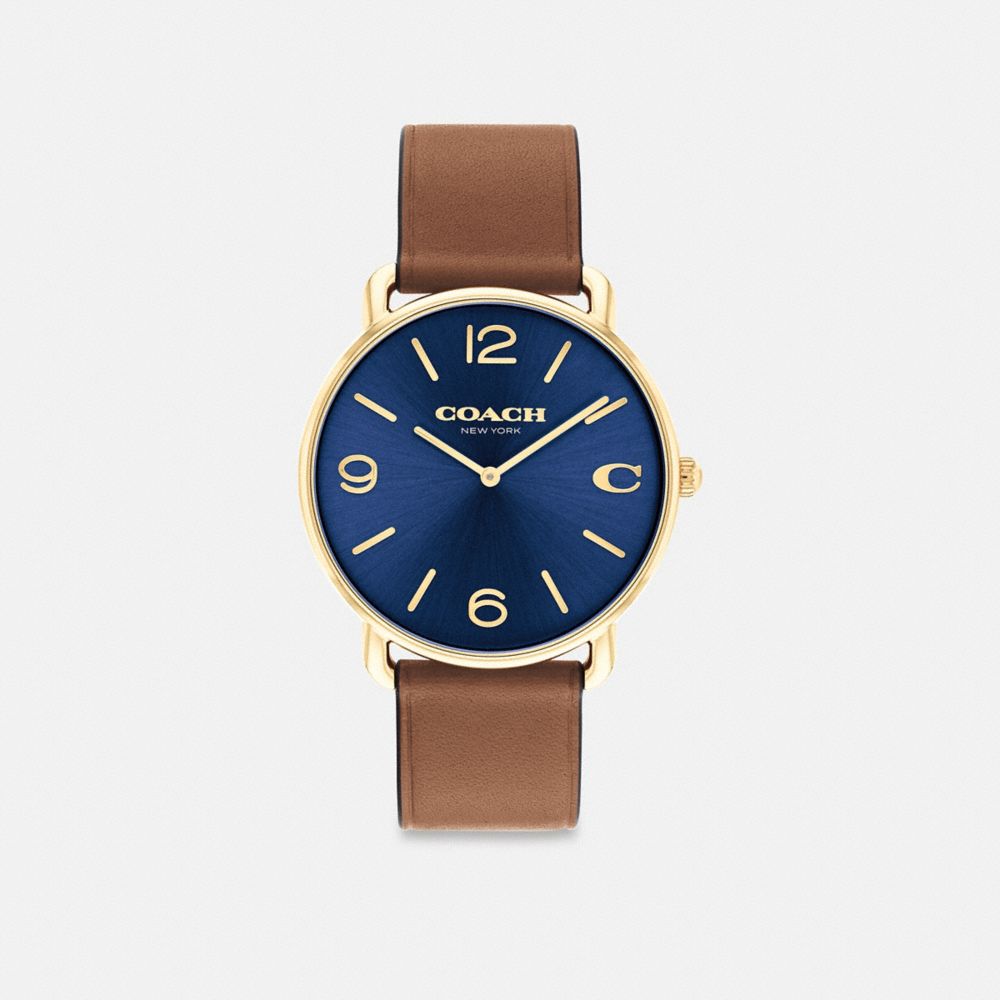 Coach Elliot Watch, 41 Mm Saddle Navy
