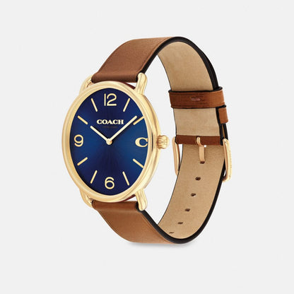 Coach Elliot Watch, 41 Mm Saddle Navy