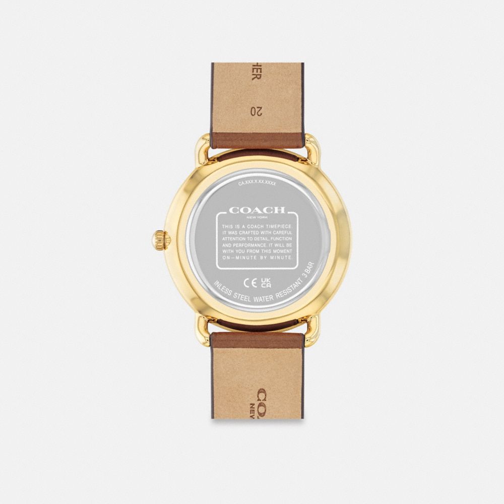Coach Elliot Watch, 41 Mm Saddle Navy