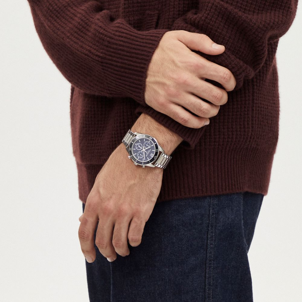 Coach Cole Watch, 44 Mm Stainless Steel