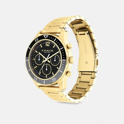 Coach Cole Watch, 44 Mm Gold
