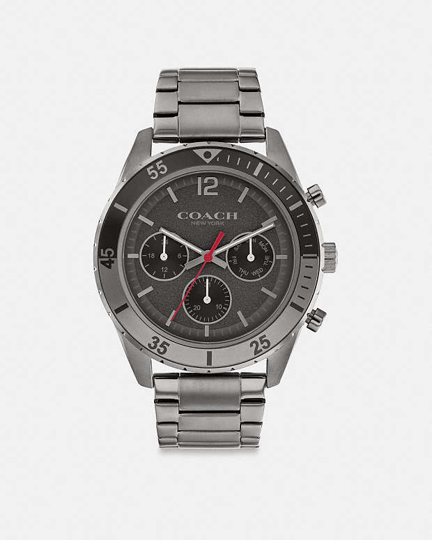 Cole Watch, 44 Mm Dark Grey Dark Grey