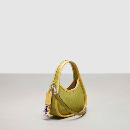Coach Mini Ergo Bag In Coachtopia Leather Lime Green Sunflower
