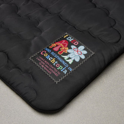 Coach Coachtopia Loop Flat Tote With Cloud Quilting Black