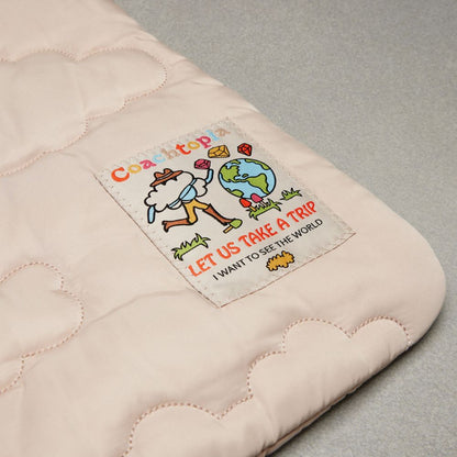 Coach Coachtopia Loop Flat Tote With Cloud Quilting Cloud