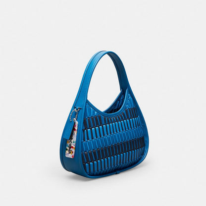 Coach Ergo Bag In Basket Weave Upcrafted Leather Racer Blue Multi