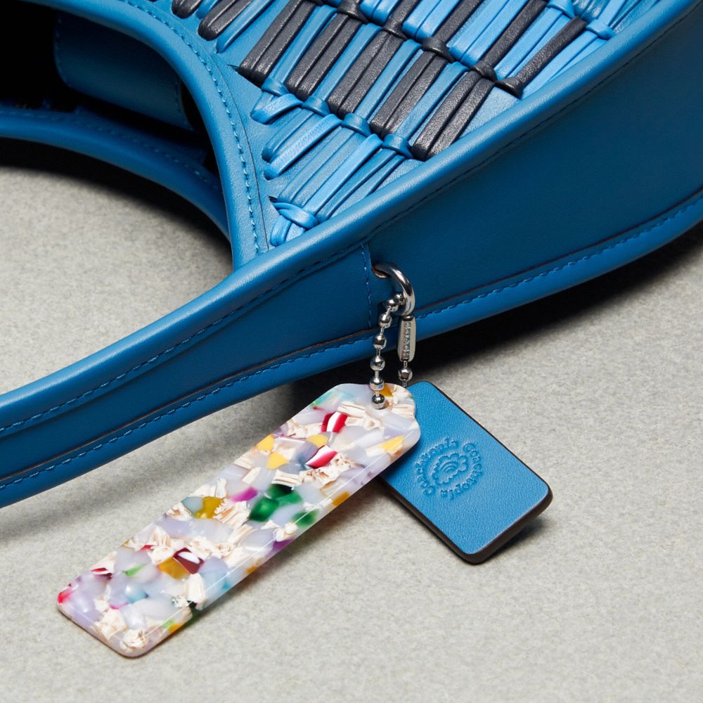 Coach Ergo Bag In Basket Weave Upcrafted Leather Racer Blue Multi