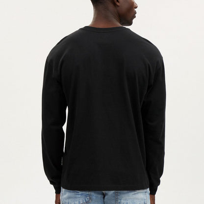 Coach Signature Long Sleeve T Shirt In Organic Cotton Black