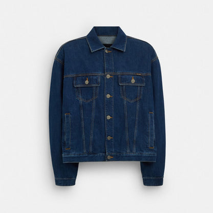 Coach Denim  Jacket Dark Wash