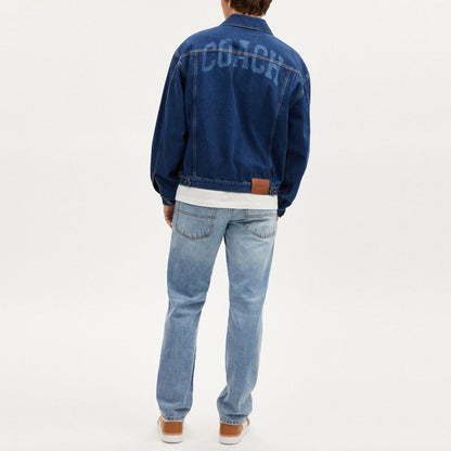 Coach Denim  Jacket Dark Wash