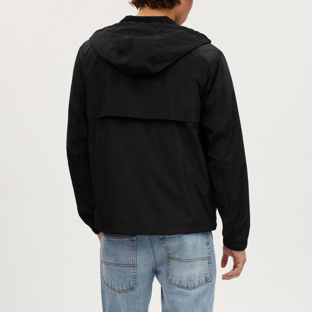 Coach Signature Full Zip Windbreaker Khaki Signature