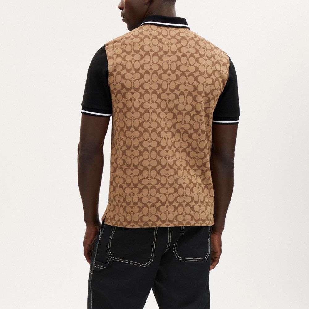 Coach Signature Polo Khaki Signature