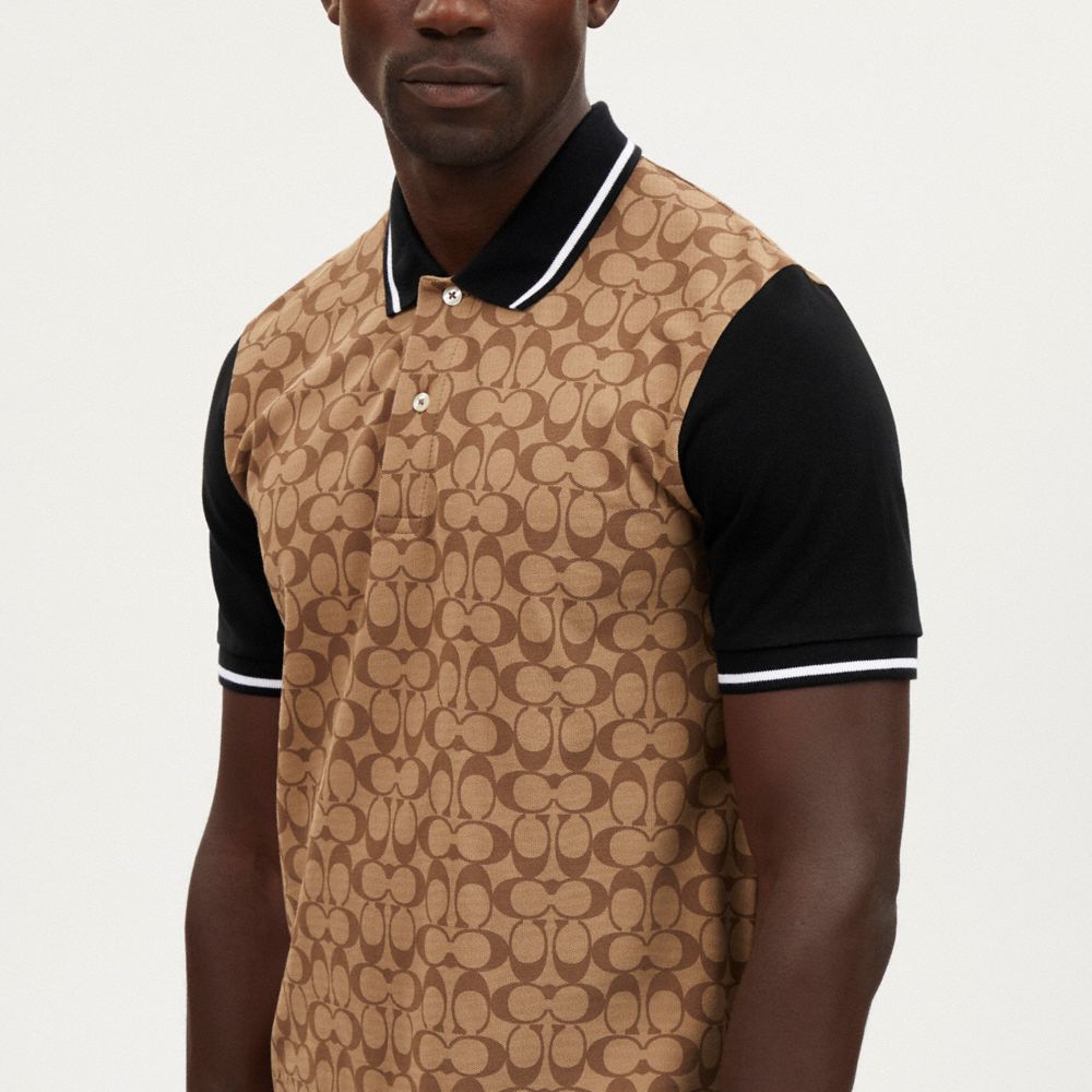 Coach Signature Polo Khaki Signature